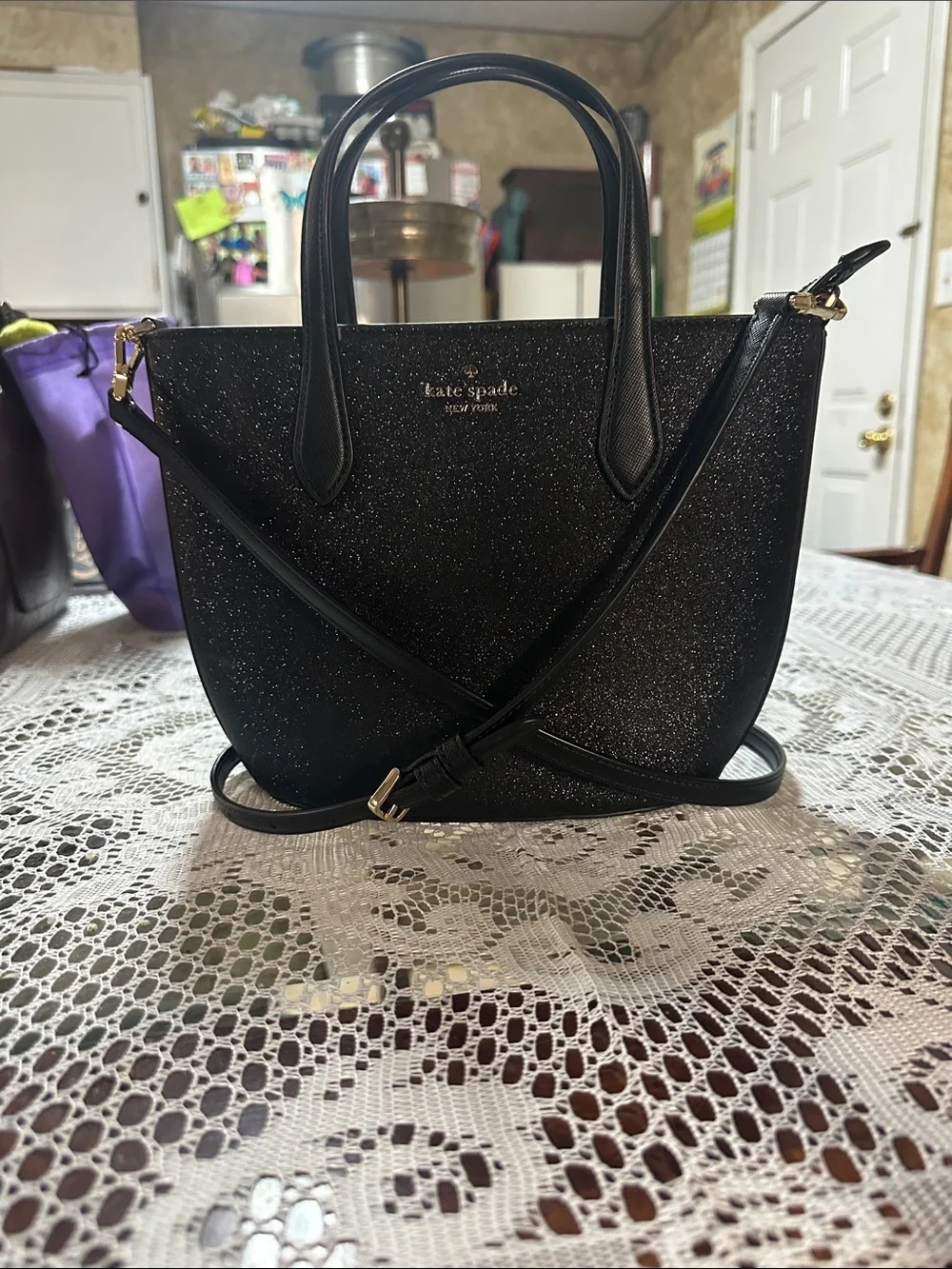 ✨🖤 Kate Spade New York Glimmer Crossbody Tote 🖤✨